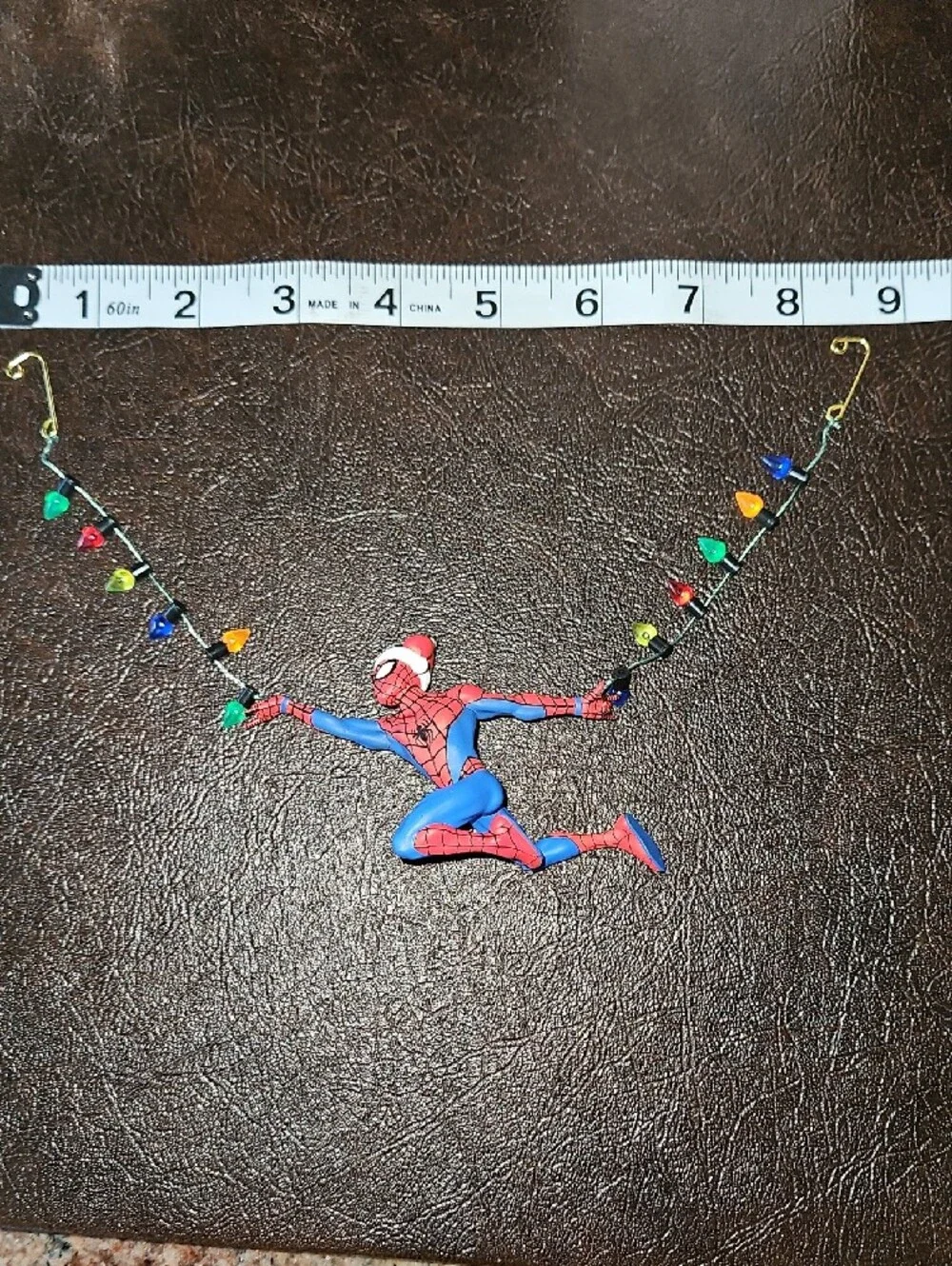 Hallmark Spider-Man In Full Swing Red and Blue Holiday Ornament